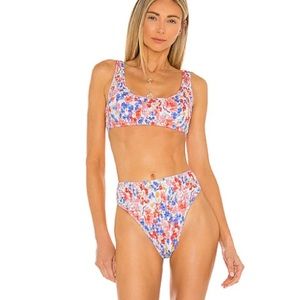 NWOT L*Space Barlette Bikini Bottom in Flowers Forever